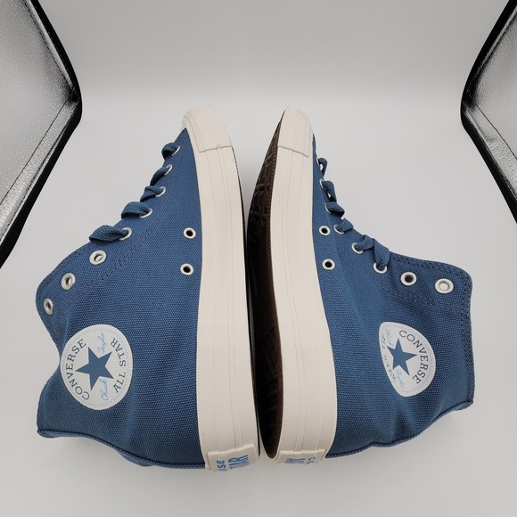 Converse Chuck Taylor All Star High Shoes Mens 12 Lakeside Blue Sneaker NEW - Picture 12 of 13